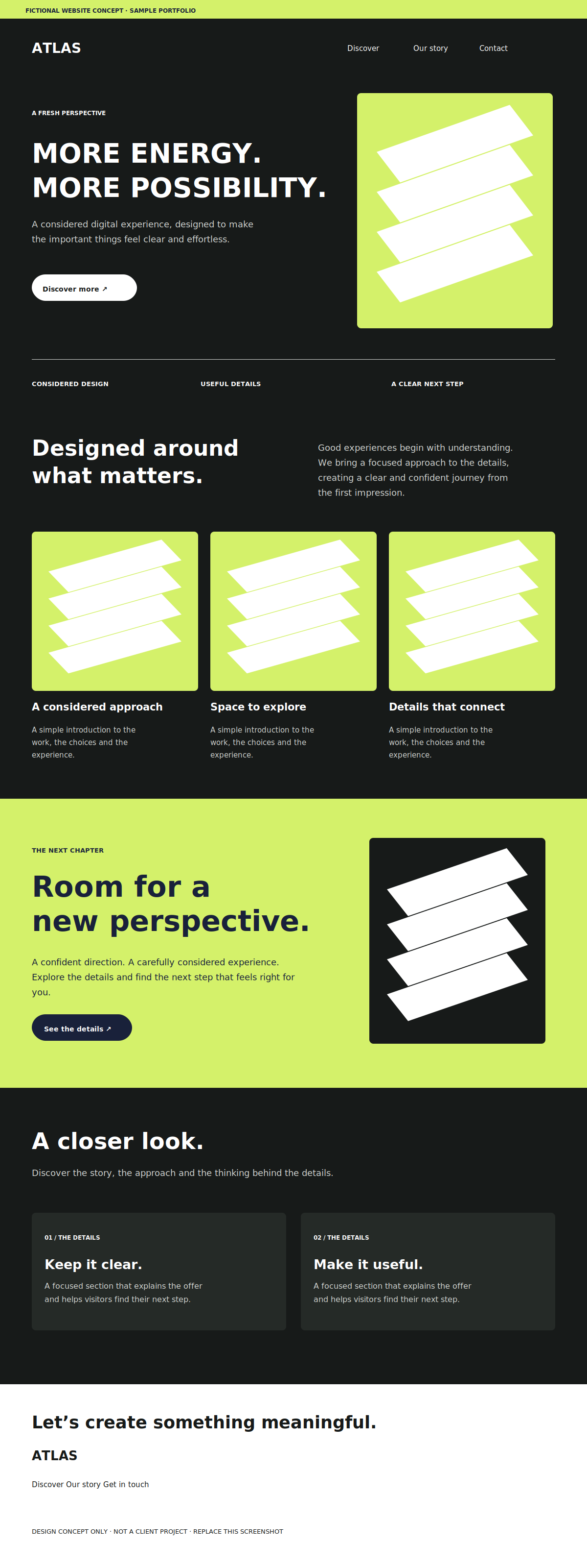 Fitness Website Concept website preview