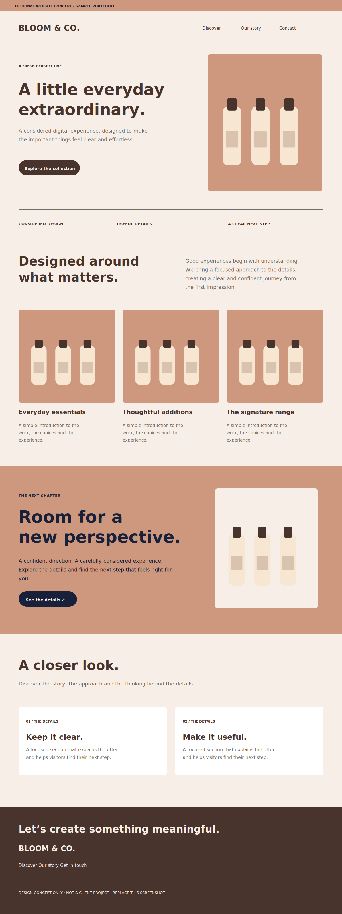 Lifestyle Store Concept website preview