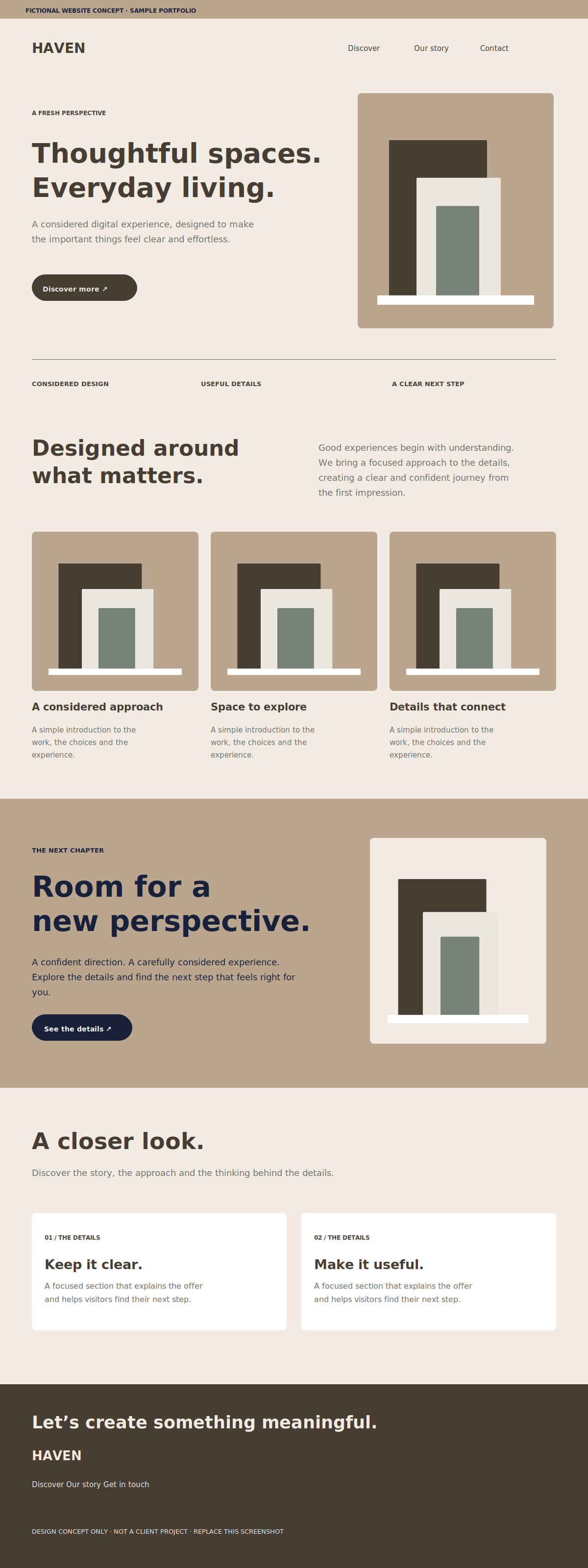 Interiors Website Concept website preview